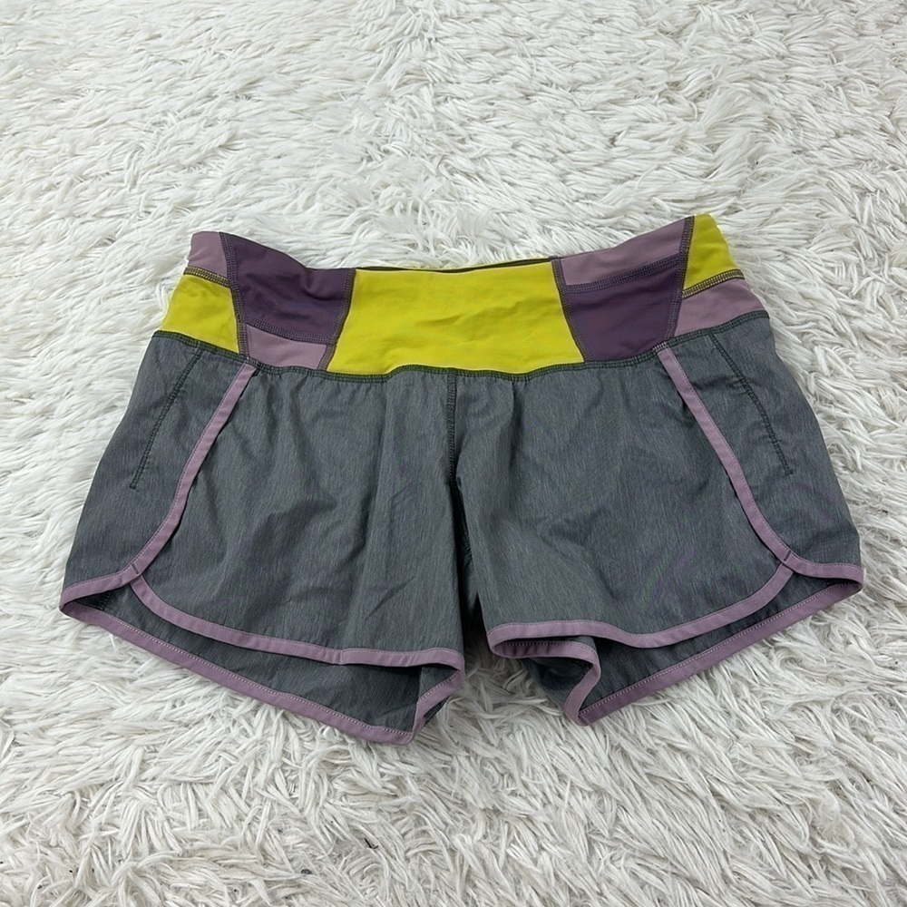 Lululemon Run Times Short *2-way Stretch Heathered Slate